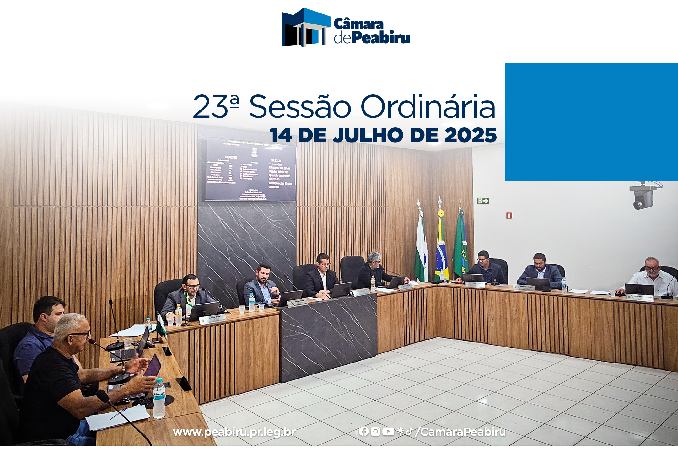 As Engrenagens da Legislação em Pleno Vapor: Um Olhar Detalhado sobre a 23ª Sessão Ordinária da Câmara de Peabiru