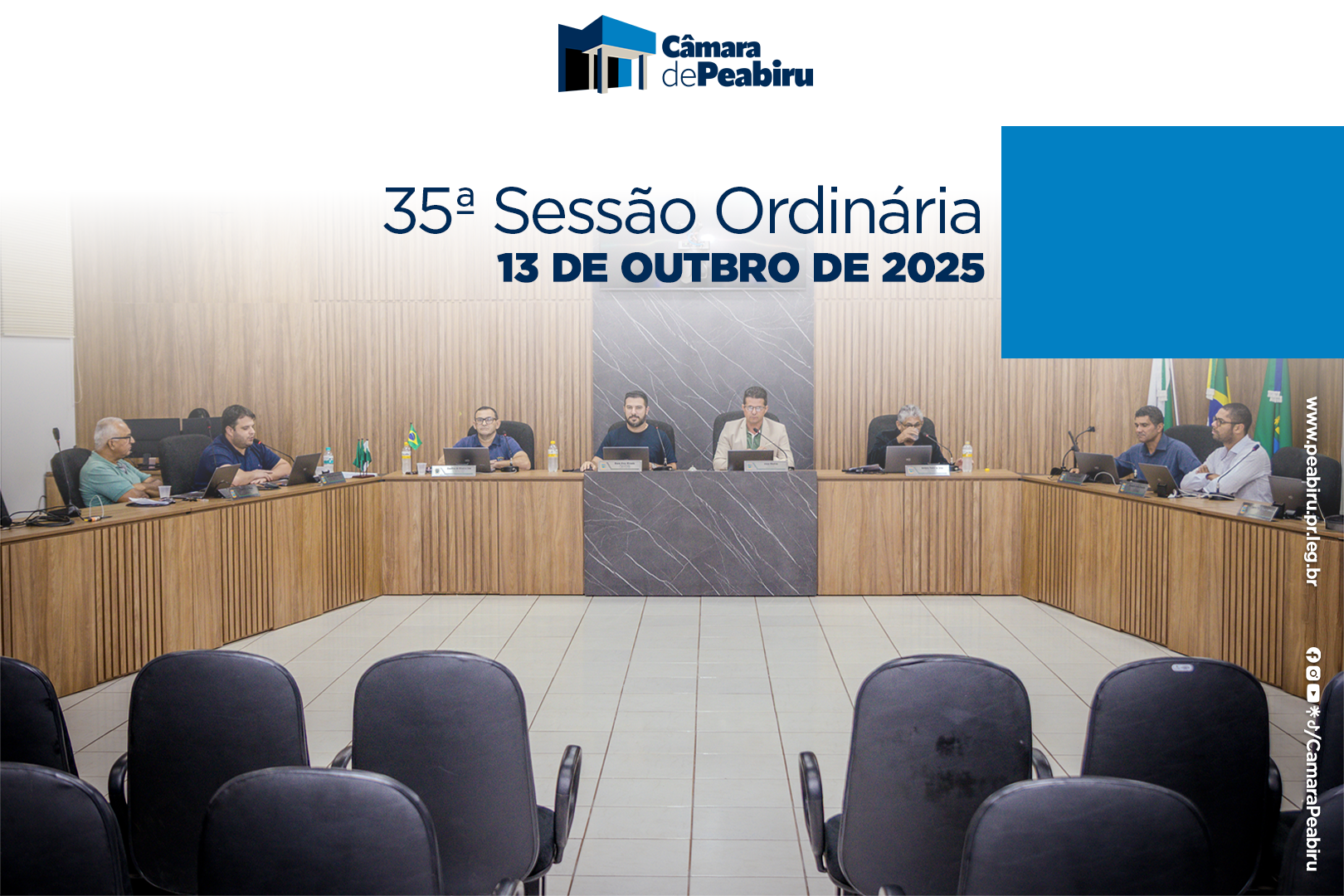 CÂMARA DE PEABIRU APROVA MOÇÕES DE APLAUSOS NA 35ª SESSÃO ORDINÁRIA