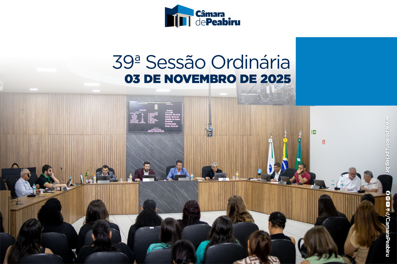 Câmara de Peabiru avança em transparência e analisa R$ 1,2 mi em créditos emergenciais