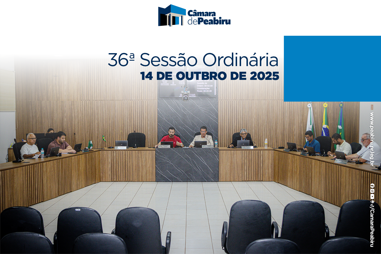 Câmara de Peabiru Pauta Transparência, Empreendedorismo Juvenil e Crise do Transporte