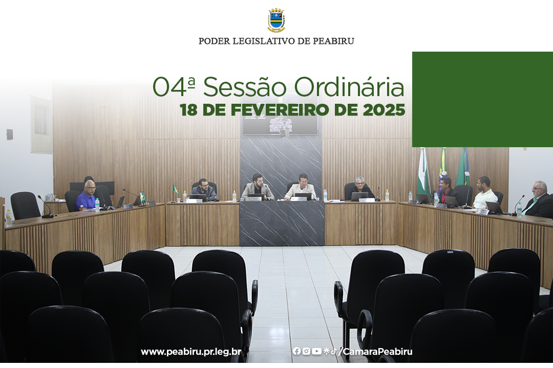 Câmara Municipal de Peabiru enfrenta problemas técnicos na transmissão de sessões, mas avança em pautas importantes