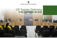 Câmara Municipal de Peabiru realiza sessão ordinária com aprovação de projetos e indicações; transmissão enfrenta problemas técnicos