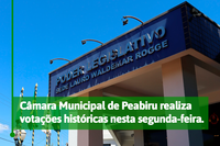 Câmara Municipal de Peabiru realiza votações históricas nesta segunda-feira