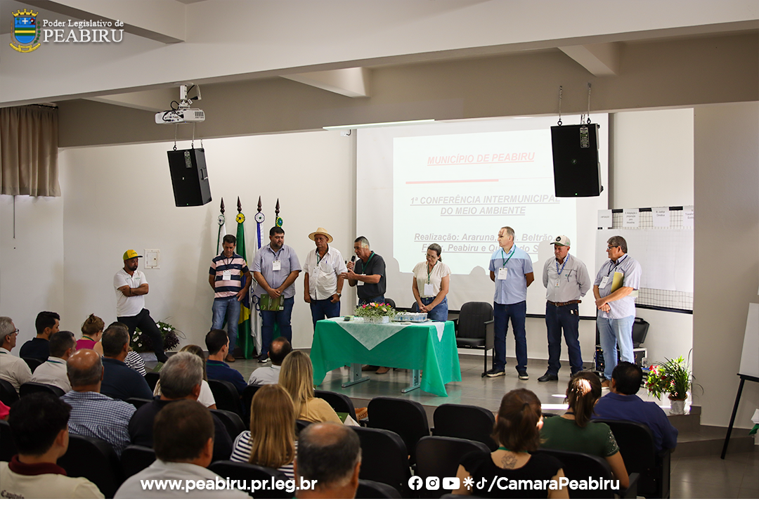 Primeira Conferência Intermunicipal do Meio Ambiente reúne líderes e cidadãos em Peabiru para debater sustentabilidade