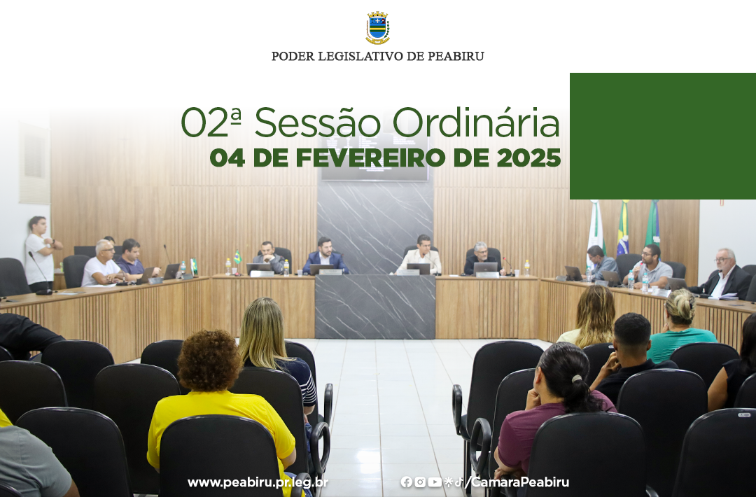 Sessão Ordinária da Câmara Municipal de Peabiru Debate Propostas para Infraestrutura, Saúde e Segurança Pública